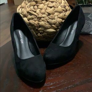 Madden girl black platform 3 inch heels